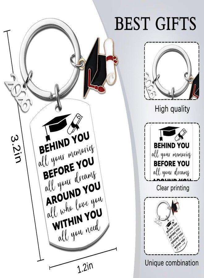 MOEXUKO Senior 2026 Keychain Class of 2026 Graduation Gifts for Her Him College Graduation Gifts for Women Men High School Graduate Gift for Her Masters Degree University Student Grad Gift Ideas - Image 2